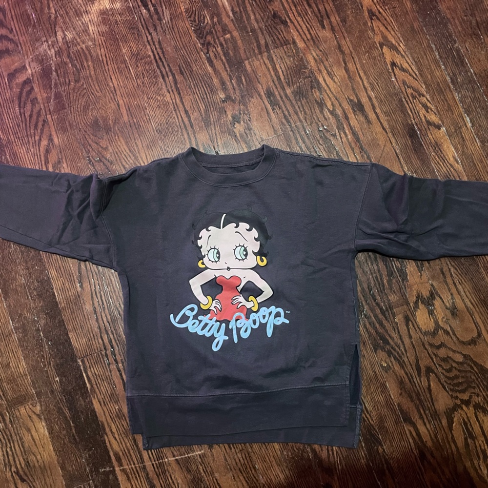 Betty Boop Blackish/blue Sweater